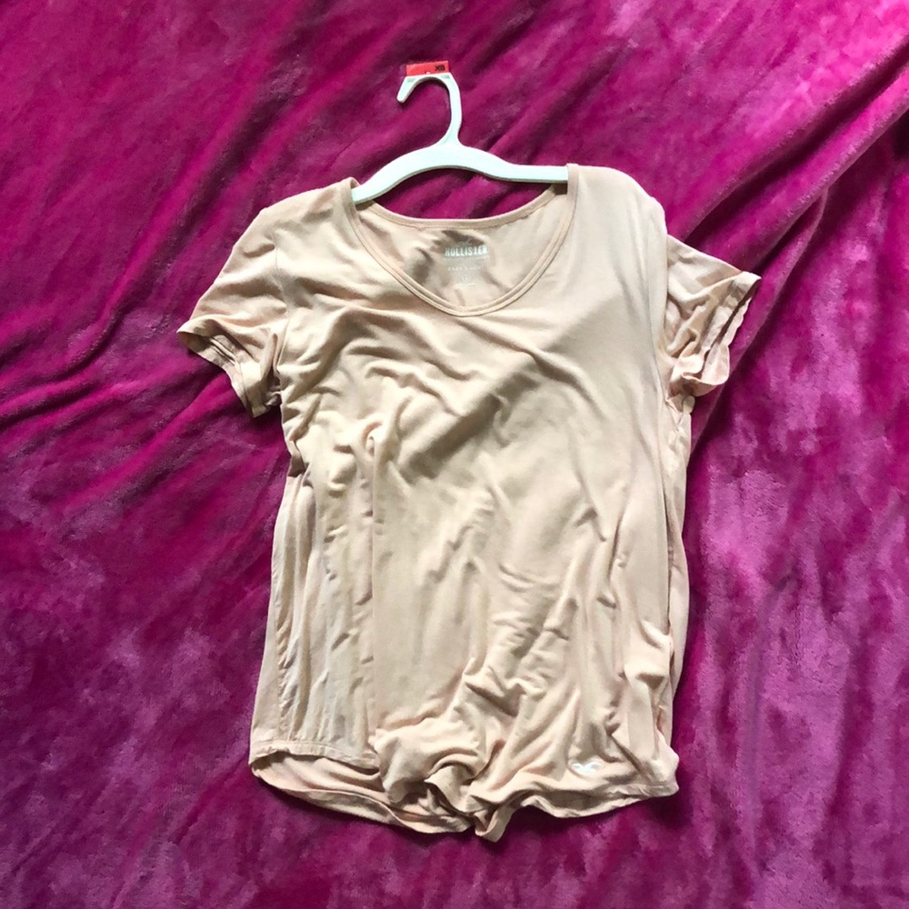 Hollister easy t-shirt blush pink